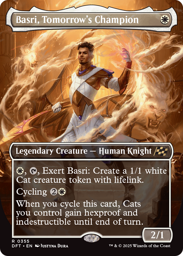 Image of Basri, Tomorrow's Champion (Borderless) (DFT-355) - Aetherdrift (Borderless)