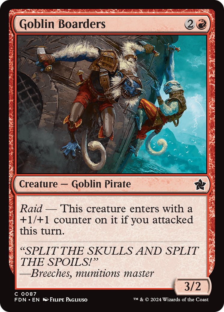 Image of Goblin Boarders (FDN-087) - Foundations Foil