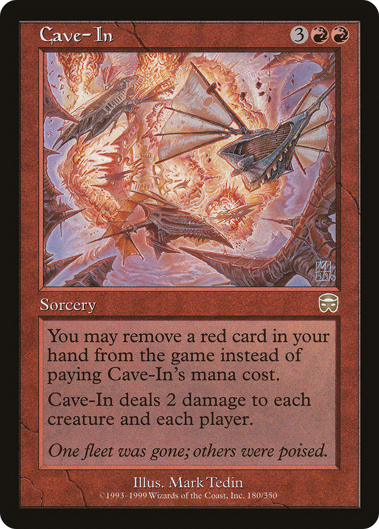 Image of Cave-In (MMQ-180) - Mercadian Masques Foil