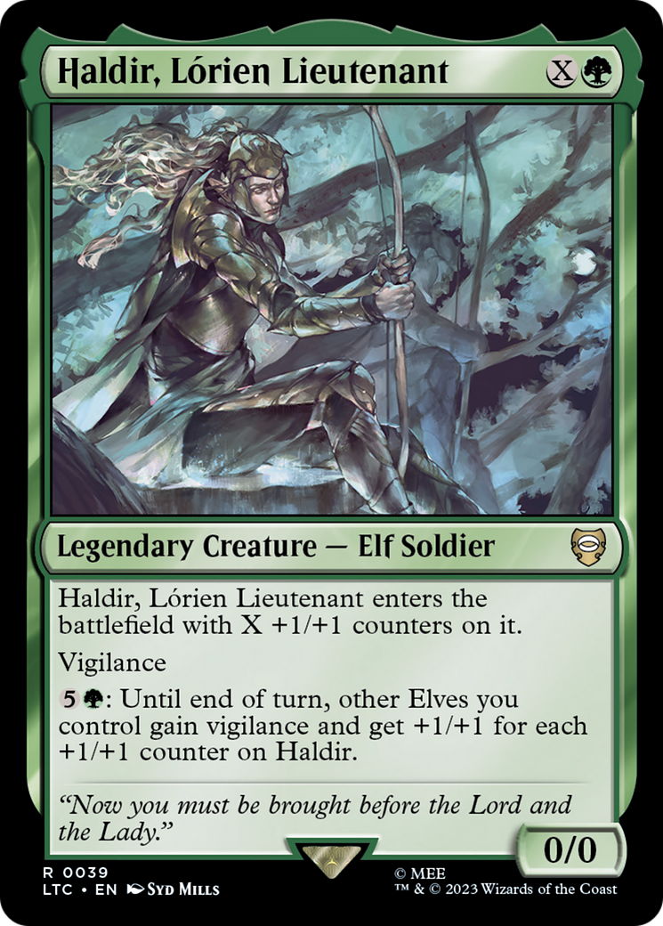 Image of Haldir, Lorien Lieutenant (LTC-039) - Tales of Middle-earth Commander