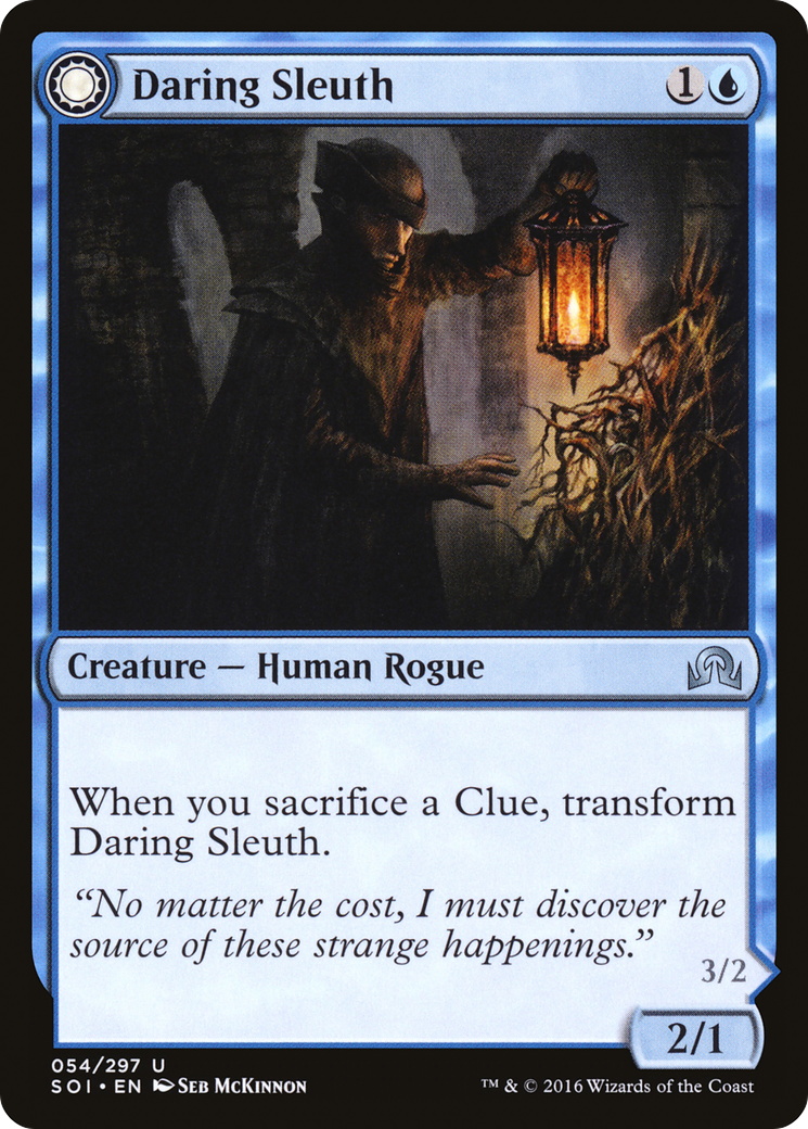 Image of Daring Sleuth (SOI-054) - Shadows over Innistrad: (Double Faced Transform)