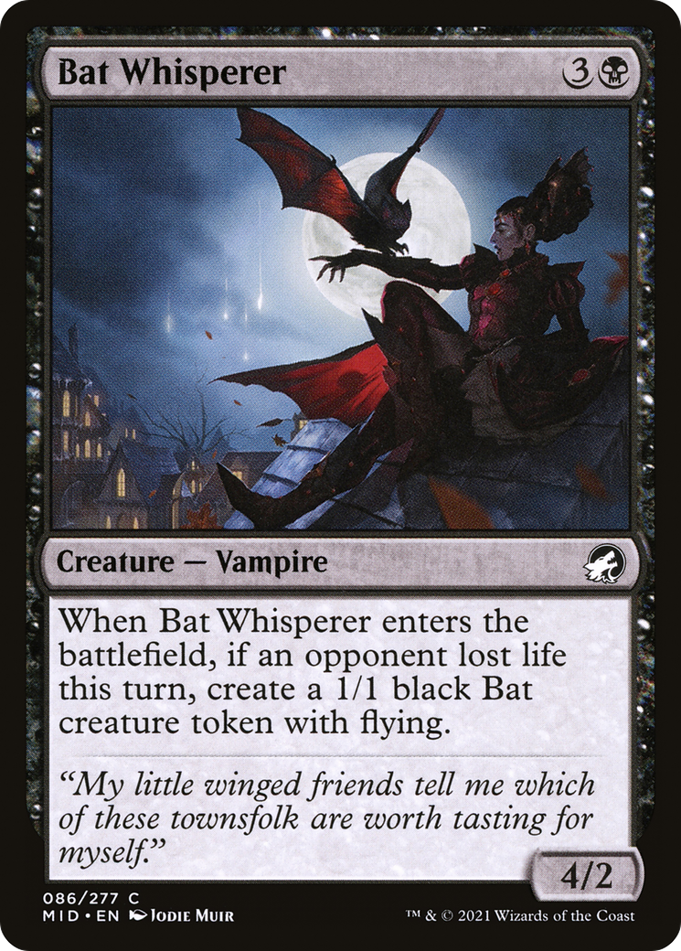 Image of Bat Whisperer (MID-086) - Innistrad: Midnight Hunt