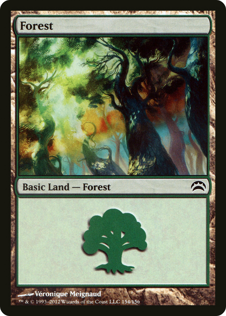 Image of Forest (154) (PC2-154) - Planechase 2012 Foil