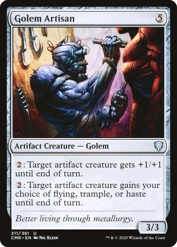 Image of Golem Artisan (CMR-311) - Commander Legends Foil