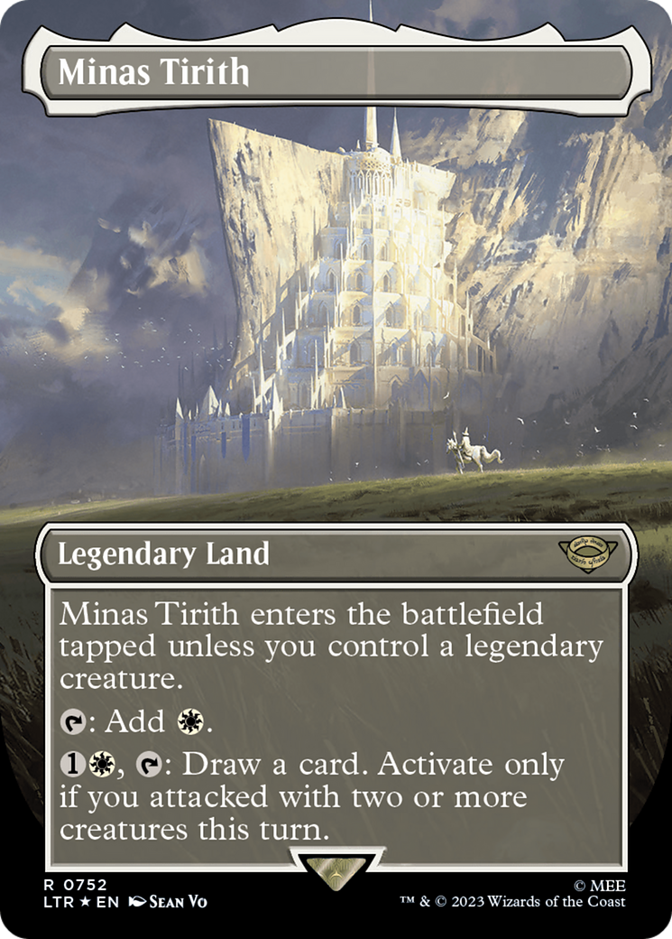 Image of Minas Tirith (Borderless) (Surge Foil) (LTR-752) - The Lord of the Rings: Tales of Middle-earth (Borderless) Foil