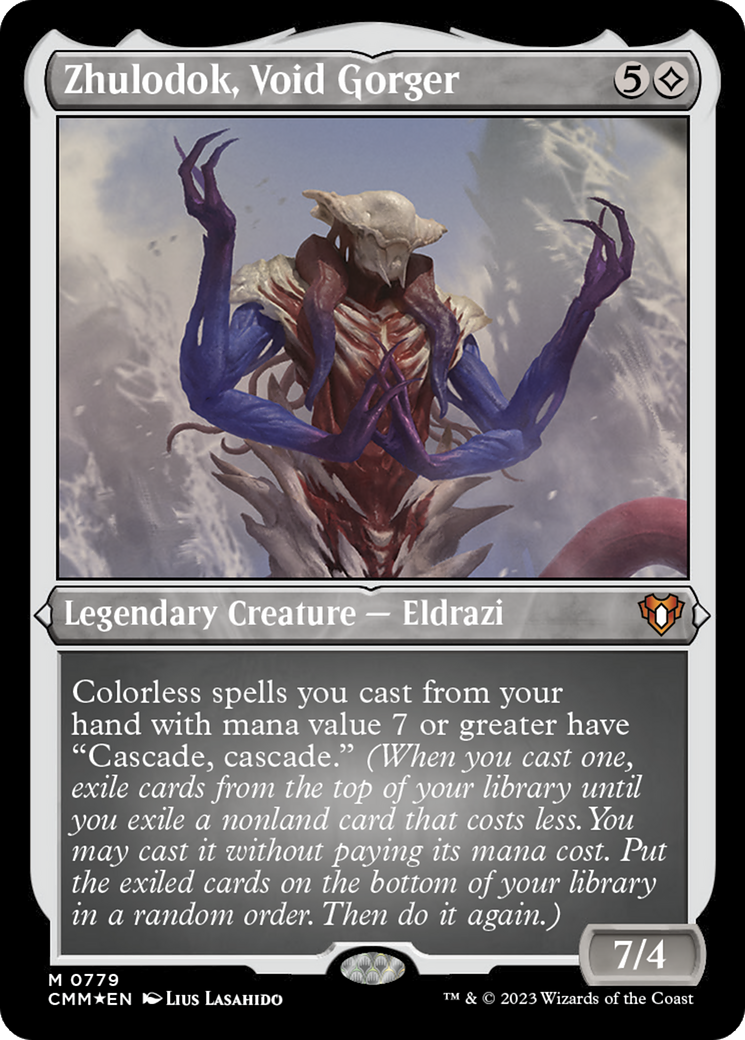 Image of Zhulodok, Void Gorger (CMM-779) - Commander Masters Etched Foil