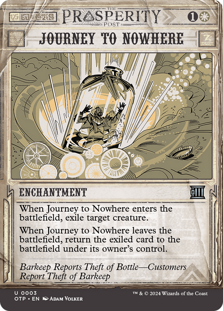Image of Journey to Nowhere (OTP-003) - Breaking News: (Showcase) (Borderless) Foil