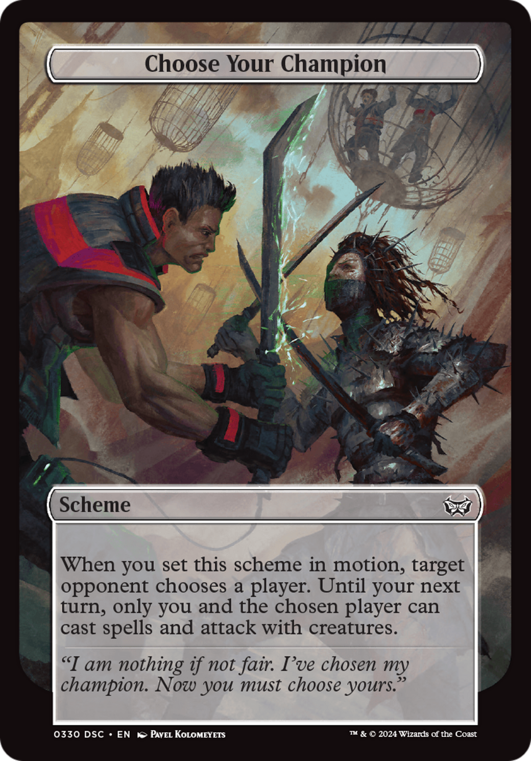 Image of Choose Your Champion (Full Art) (A:DSC-330) - Duskmourn: House of Horror Commander