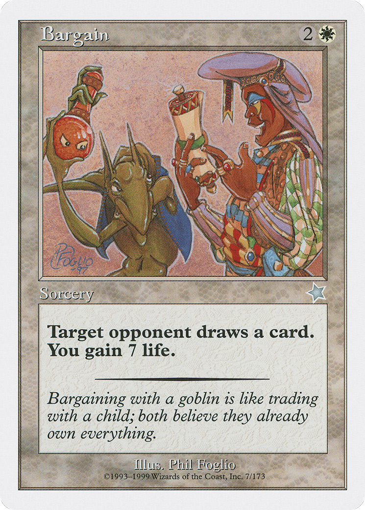 Image of Bargain (S99-007) - Starter 1999