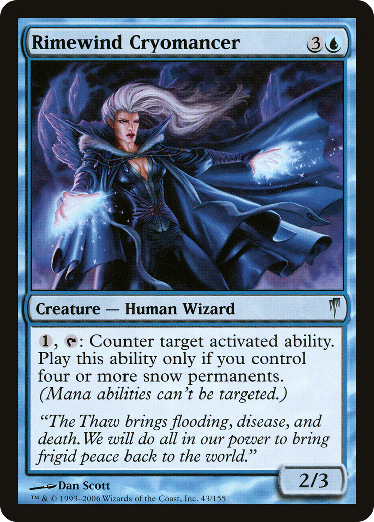 Image of Rimewind Cryomancer (CSP-043) - Coldsnap