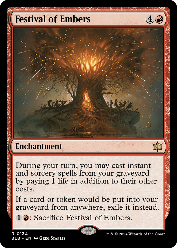 Image of Festival of Embers (BLB-134) - Bloomburrow Foil