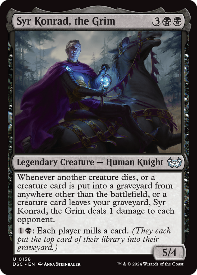 Image of Syr Konrad, the Grim (DSC-158) - Duskmourn: House of Horror Commander