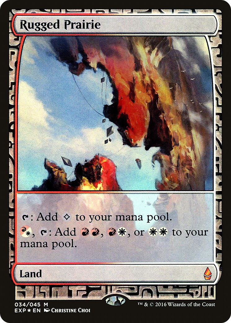 Image of Rugged Prairie (EXP-034) - Zendikar Expeditions Foil