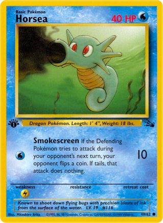 Image of Horsea 049/62  - Unlimited Fossil - Common