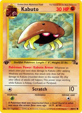 Image of Kabuto 050/62  - Unlimited Fossil - Common