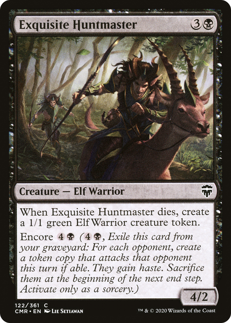 Image of Exquisite Huntmaster (CMR-122) - Commander Legends Foil