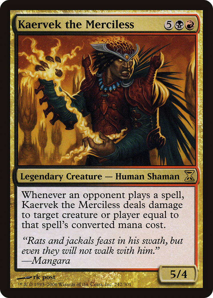 Image of Kaervek the Merciless (TSP-242) - Time Spiral