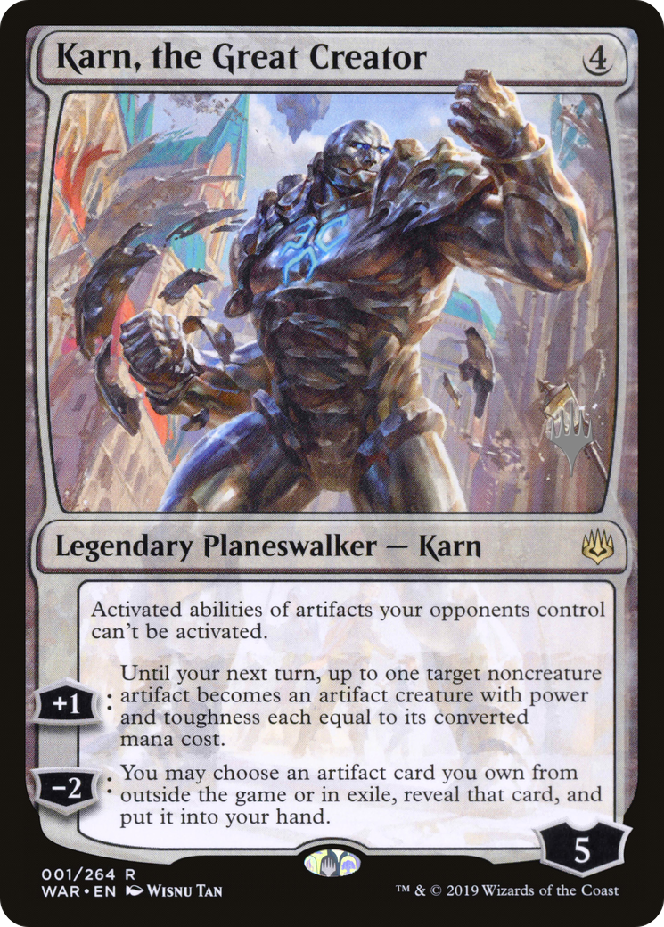 Image of Karn, the Great Creator (PPTHB-001) - War of the Spark Promos Foil