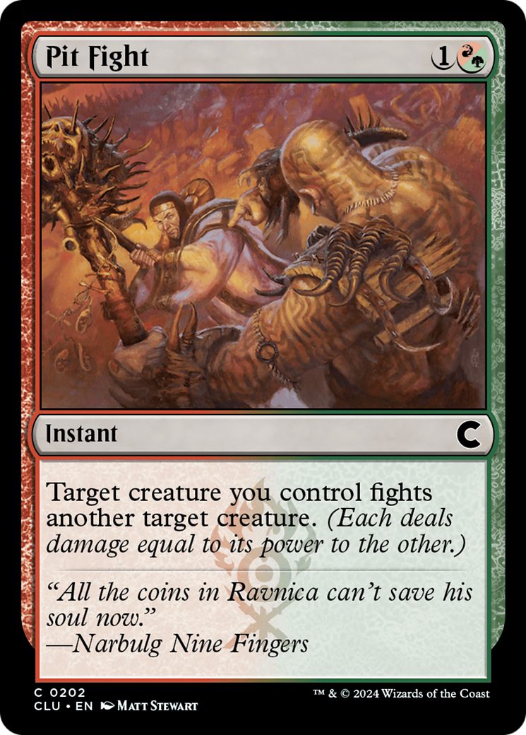 Image of Pit Fight (CLU-202) - Ravnica: Clue Edition
