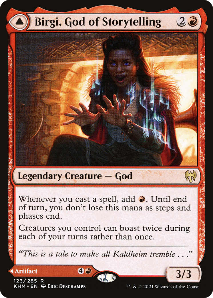 Image of Birgi, God of Storytelling (KHM-123) - Kaldheim Foil