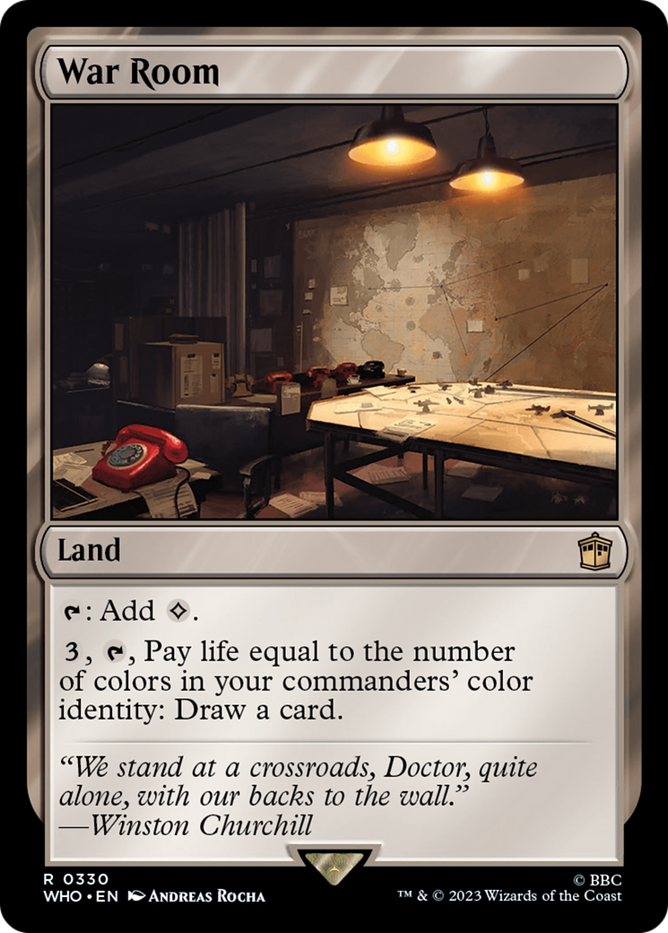 Image of War Room (WHO-330) - Doctor Who Foil