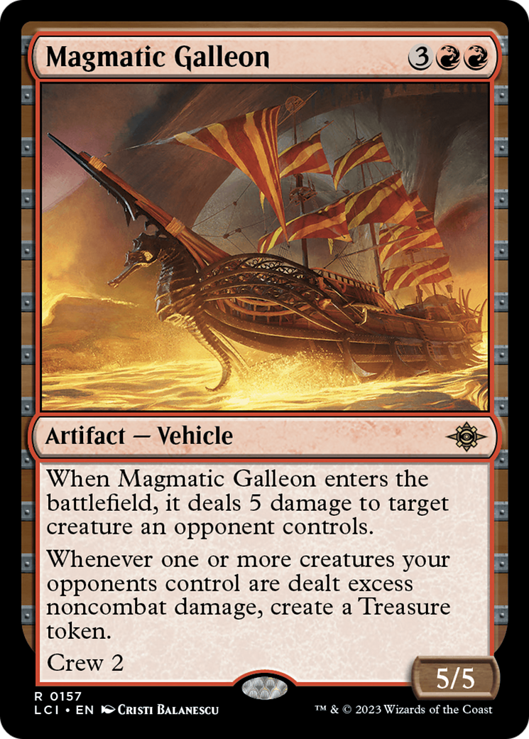 Image of Magmatic Galleon (LCI-157) - The Lost Caverns of Ixalan