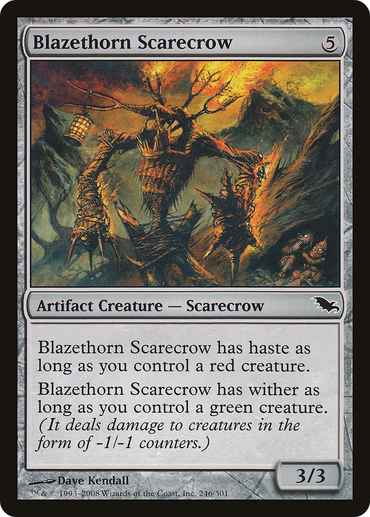 Image of Blazethorn Scarecrow (SHM-246) - Shadowmoor Foil