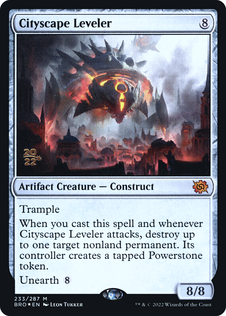 Image of Cityscape Leveler (PRE-233) - The Brothers' War Promos Foil