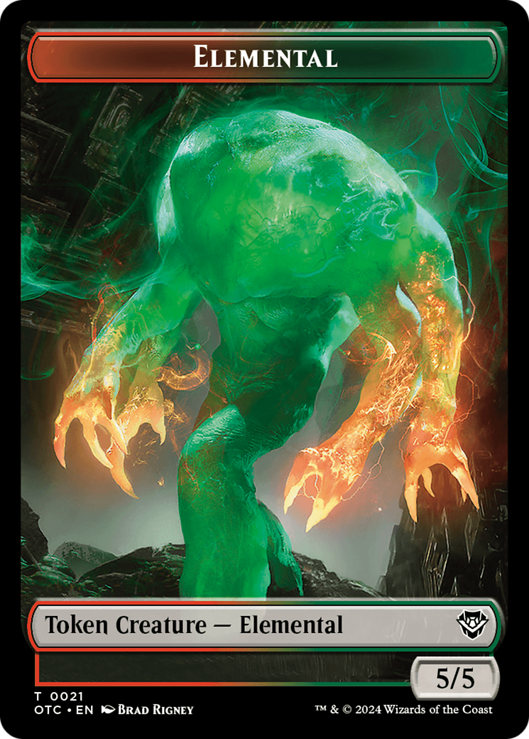 Image of Elemental (TOTC-021) - Outlaws of Thunder Junction Commander Tokens Foil