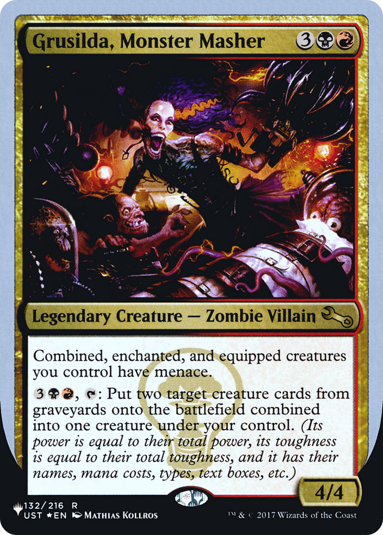 Image of Grusilda, Monster Masher (LIST-132/216) - The List (Unfinity Foil Edition) Foil