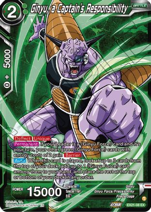 Image of Ginyu, a Captain's Responsibility (EX21-08) - 5th Anniversary Set