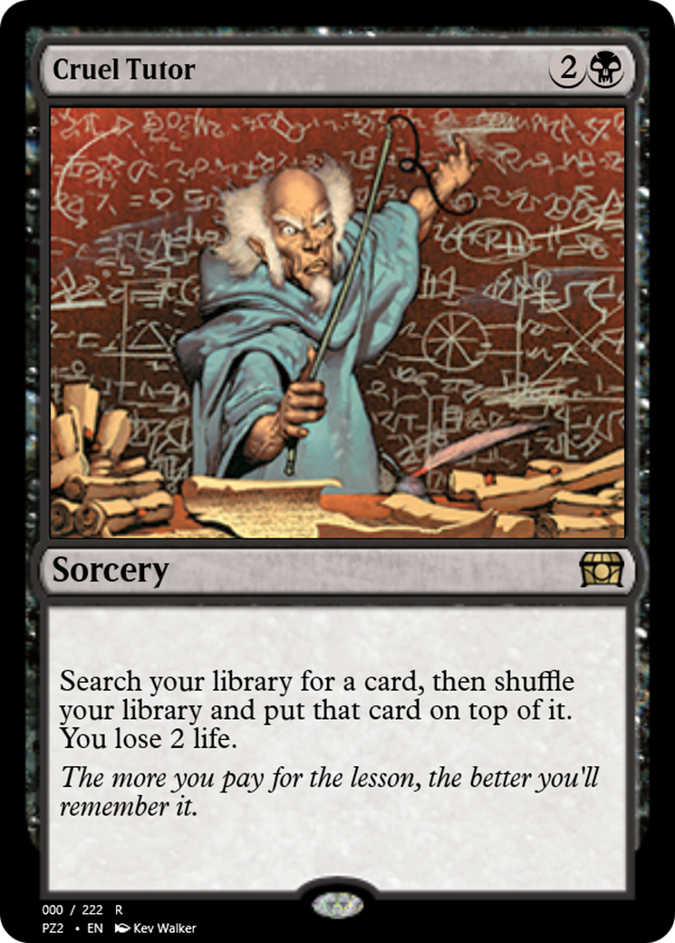 Image of Cruel Tutor (PZ2-65797) - Treasure Chest Foil