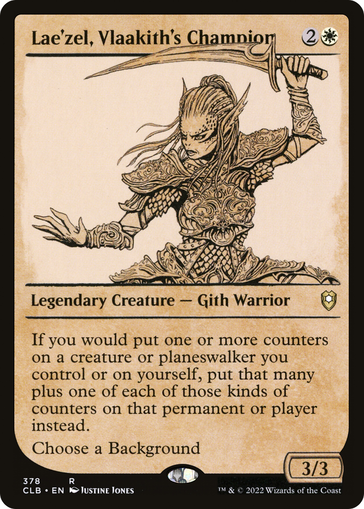 Image of Lae'zel, Vlaakith's Champion (Showcase) (CLB-378) - Commander Legends: Battle for Baldur's Gate: (Showcase) Foil