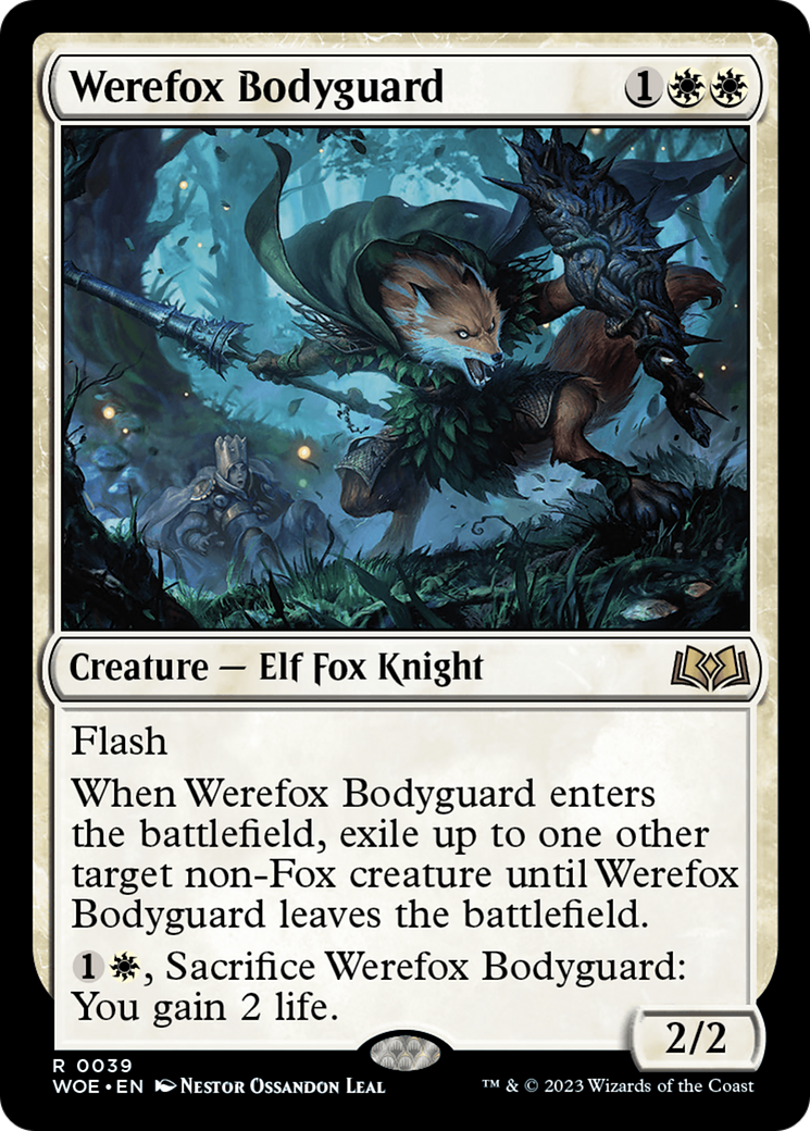 Image of Werefox Bodyguard (WOE-039) - Wilds of Eldraine Foil