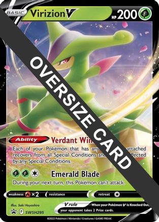 Image of Virizion V SWSH295  - Holofoil Jumbo Cards - Promo