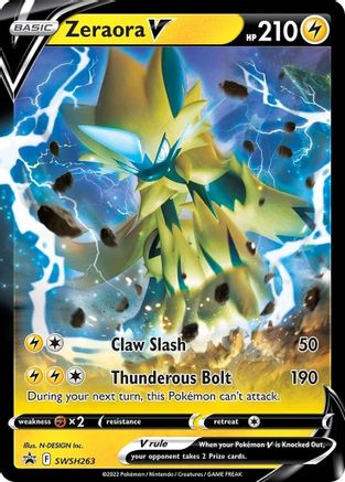 Image of Zeraora V SWSH263  - Holofoil SWSH Sword & Shield Promo Cards - Promo