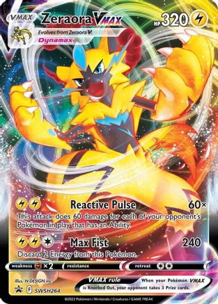 Image of Zeraora VMAX SWSH264  - Holofoil SWSH Sword & Shield Promo Cards - Promo