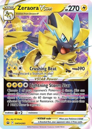 Image of Zeraora VSTAR SWSH265  - Holofoil SWSH Sword & Shield Promo Cards - Promo