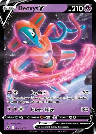 Image of Deoxys V SWSH266  - Holofoil SWSH Sword & Shield Promo Cards - Promo