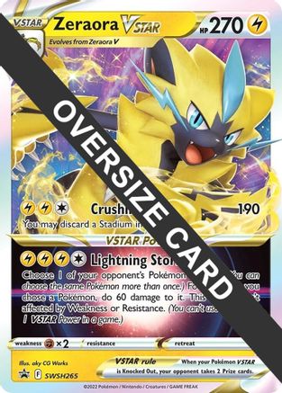 Image of Zeraora VSTAR SWSH265  - Holofoil Jumbo Cards - Promo