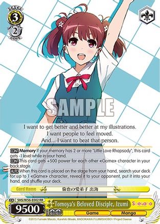 Image of Tomoya's Beloved Disciple, Izumi (SHS/W56-E002 RR) - Saekano: How to Raise a Boring Girlfriend