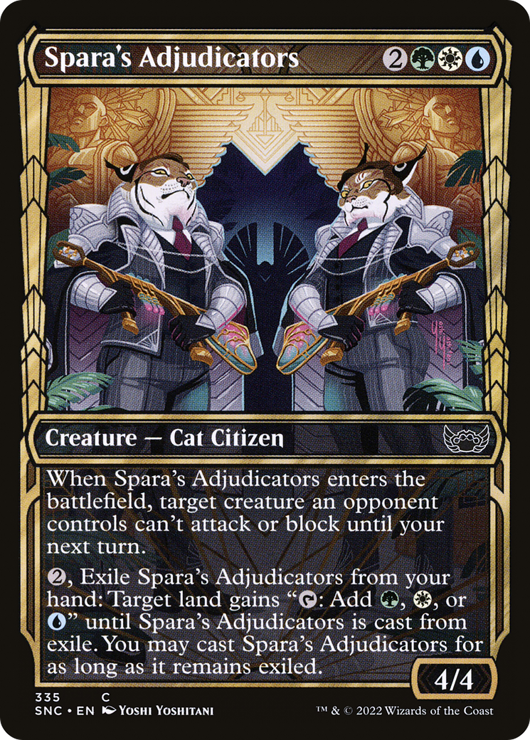 Image of Spara's Adjudicators (Showcase) (SNC-335) - Streets of New Capenna: (Showcase) Foil