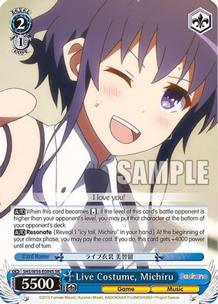 Image of Live Costume, Michiru (SR) (SHS/W56-E084S SR) - Saekano: How to Raise a Boring Girlfriend