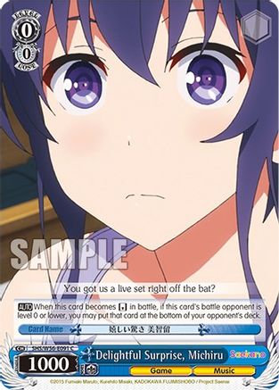 Image of Delightful Surprise, Michiru (SHS/W56-E091 C) - Saekano: How to Raise a Boring Girlfriend