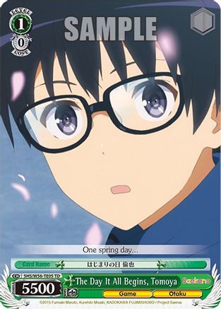 Image of The Day It All Begins, Tomoya (SHS/W56-TE05 TD) - Saekano: How to Raise a Boring Girlfriend