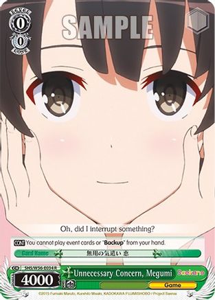Image of Unnecessary Concern, Megumi (SHS/W56-E034 R) - Saekano: How to Raise a Boring Girlfriend