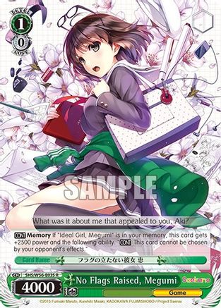 Image of No Flags Raised, Megumi (SHS/W56-E035 R) - Saekano: How to Raise a Boring Girlfriend