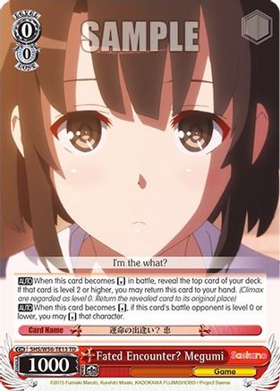 Image of Fated Encounter? Megumi (SHS/W56-TE13 TD) - Saekano: How to Raise a Boring Girlfriend