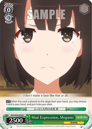 Image of Mad Expression, Megumi (SHS/W56-E048 C) - Saekano: How to Raise a Boring Girlfriend