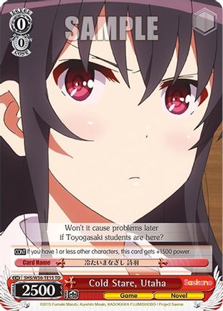 Image of Cold Stare, Utaha (SHS/W56-TE15 TD) - Saekano: How to Raise a Boring Girlfriend